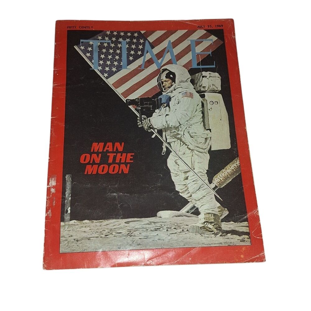 TIME Magazine July 25 '69 Man on the Moon Apollo 11 Original Vintage Collectible